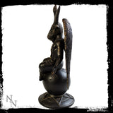 Baphomet Horned Sabbatic Goat Solve et Coagula Statue 10 Inch Tall