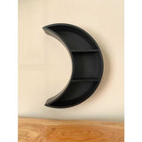 BOTEGA EXCLUSIVE Crescent Moon Shape Black Wall Mounted Shelf