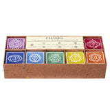 PACIFIC GIFTWARE Unscented Seven Chakra Colorful Candles Cube Set