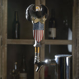 PACIFIC GIFTWARE Great American USA Patriot Eagle Shield Beer Tap Handle