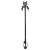 JAPAN COLLECTION Sliver Long Handle Mixing Stirring Tea Spoon 7.75 Inches Long