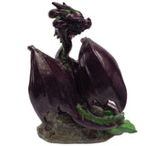 PACIFIC GIFTWARE Garden Dragon Eggplant Sculpture Home Decor Gift
