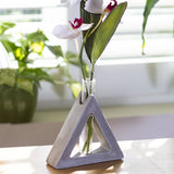 BOTEGA EXCLUSIVE Concrete Triangular Propagation Vase