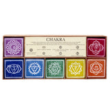 PACIFIC GIFTWARE Unscented Seven Chakra Colorful Candles Cube Set