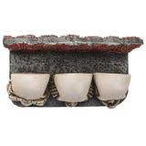 PACIFIC GIFTWARE See Hear Speak No Evil Gothic Skull Business Card Holder for Desk