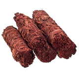 PACIFIC GIFTWARE Dragon's Blood Sage Smudge Sticks 4 Inch Long for Energy Cleansing, Meditation, Reiki, & Yoga - Pack of 5