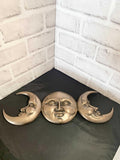 BOTEGA EXCLUSIVE Triple Goddess Maiden Mother Crone Bronze Finished Moon Wall Plaque