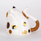 JAPAN COLLECTION Genki Cat Calico Tayo Topsy Turvy Double Walled Espresso 5 oz Drinking Cup Beverages Dining Tableware