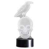 PACIFIC GIFTWARE LED Light 3D Raven on Skull Decorative Sign Home Decor