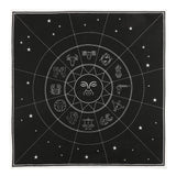 BOTEGA EXCLUSIVE 27" Star Sign Altar Cloth Black Negative Space Tapestry Wall Decor