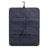 Quilted Shoulder Beauty Bag With Brush Storage Pocket Ideal for Cosmetic Bottles Brushes