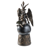 PACIFIC GIFTWARE Baphomet Black Glitter Storm Ball Statue