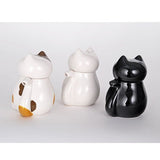 JAPAN COLLECTION Genki Cat Calico Tayo Soy Sauce Oil Vinegar Ceramic Dispenser With Lid Bottle Jar Seasoning Dispenser Kitchen Storage Tools
