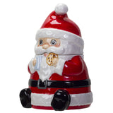 PACIFIC GIFTWARE Xmas Christmas Santa Ceramic Cookie Jar