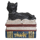 PACIFIC GIFTWARE Wiccan Black Cat Jewelry Trinket Box