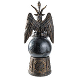 PACIFIC GIFTWARE Baphomet Black Glitter Storm Ball Statue
