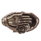 PACIFIC GIFTWARE Eastern Prayer Hands Backflow Incense Burner Resin Figurine Home Decor