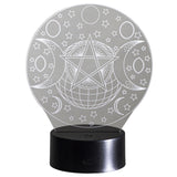 PACIFIC GIFTWARE LED Light 3D Triple Moon Decorative Sign Home Decor