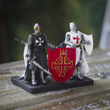 PACIFIC GIFTWARE Medieval Time Knight Business Card Resin Figurine Holder