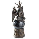 PACIFIC GIFTWARE Baphomet Black Glitter Storm Ball Statue