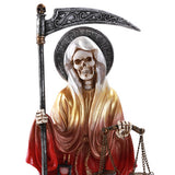 Santa Muerte Saint of Holy Death Standing Religious Statue 10 Inch Seven Powers (Rainbow)