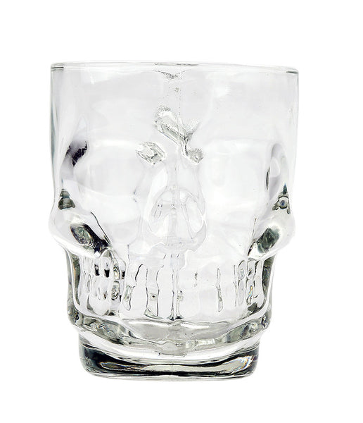 Novelty Glass Skull Face Drinking Mug 13oz Beer Juice Water Drinking Glasses