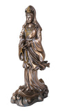 Bronze Kuan Yin Kwan Ying Statue Figure Deity Chinese Goddess of Compassion