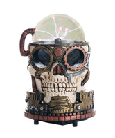 Steampunk Gearwork Plasma Skull Desktop Collectible 7 Inch H