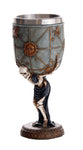 Skeleton Atlas Carrying the Weight of the Universe Skeleton Wine Goblet 7oz