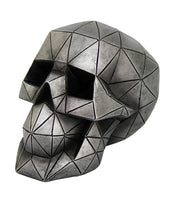 Novelty Futuristic Geometric Shape Skull Collectible Figurine Desktop Home Decor 5" Tall