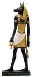 Ancient Egyptian Hieroglyph Inspired Anubis God of Underworld Collectible Figurine 10" Tall