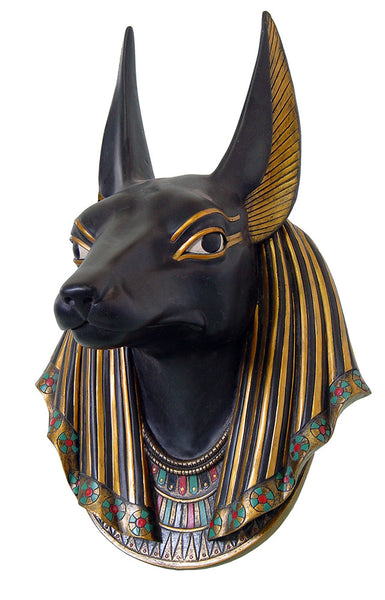 Egyptian Anubis God of Underworld Wall Scupture 15 Inch Tall