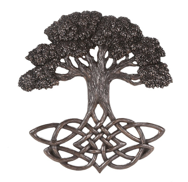 Celtic Tree of Life Knotwork Decorative Wall Plaque 13 Inch Tall