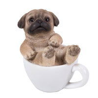 Pug Puppy Adorable Mini Teacup Pet Pals Puppy Collectible Figurine 3.25 Inches …