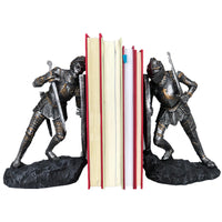 Medieval Time War Knights in Battle Decorative Bookends Set