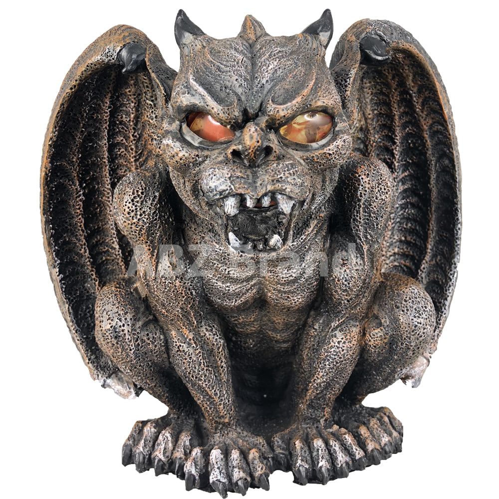 Guardian Vampire Winged Red Eye Standing Gargoyle Candle Holder Statue ...