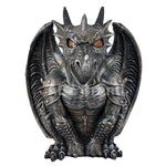 Guardian Winged Red Eye Standing Dragon Gargoyle Candle Holder Statue Figurine Gothic Myth Fantasy Sculpture Decor