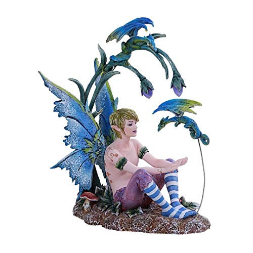 Amy Brown Art Original Collection Boy and His Dragon Male FAE Resin Collectible Figurine