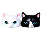 Peeking Cats Ceramic Magnetic Salt and Pepper Shaker Set