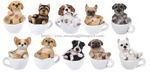 Puppy Adorable Mini Teacup Pet Pals Puppy Collectible Figurine 3.25 Inches