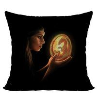 Anne Stokes Art "BEGINNINGS" Fantasy Dragon 15" x 10" Polyester Cushion