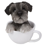 Adorable Teacup Pet Pals Schnauzer Puppy Collectible Figurine 5.75 Inches