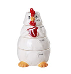 Adorable Chicken Ceramic Nesting Measuring Cup Set of 4 Creative Functional Kitc