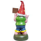 Hippie Gnome Pot Smoking "Keep On Grass" Garden Gnome Statue 10H