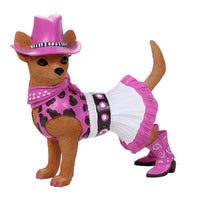 Adorable Western Cowgirl Chihuahua Collection Cute Chihuahua In Costume Dog Collectible