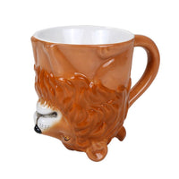 Topsy Turvy Animal King Lion 11oz Coffee Mug Adorable Mug Upside Down Tea Cup