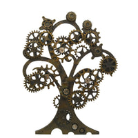Steampunk Collectible Gearwork Mechanical Tree of Life Wall Sculpture Decorative Plaque 20 Inch Tall