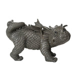 Garden Dragon Peeing Dragon Decorative Garden Accent Sculpture Stone Finish 10 Inch Tall