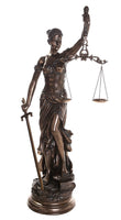 Large 48 Inch Lady Justice Scales of Justice La Justitia Statue Lawyer Attorney Judge Collectible