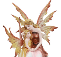 "Motherhood" Mother and Daughter Fairy Statue Fairy Garden Fantasy Collector Figurine
